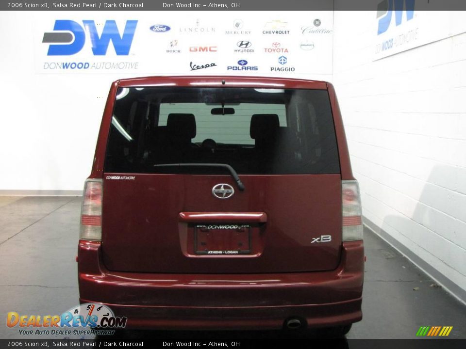 2006 Scion xB Salsa Red Pearl / Dark Charcoal Photo #7