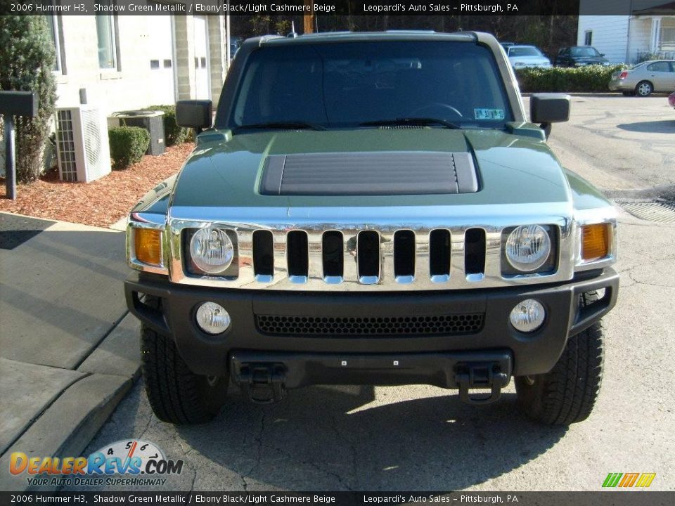 2006 Hummer H3 Shadow Green Metallic / Ebony Black/Light Cashmere Beige Photo #7