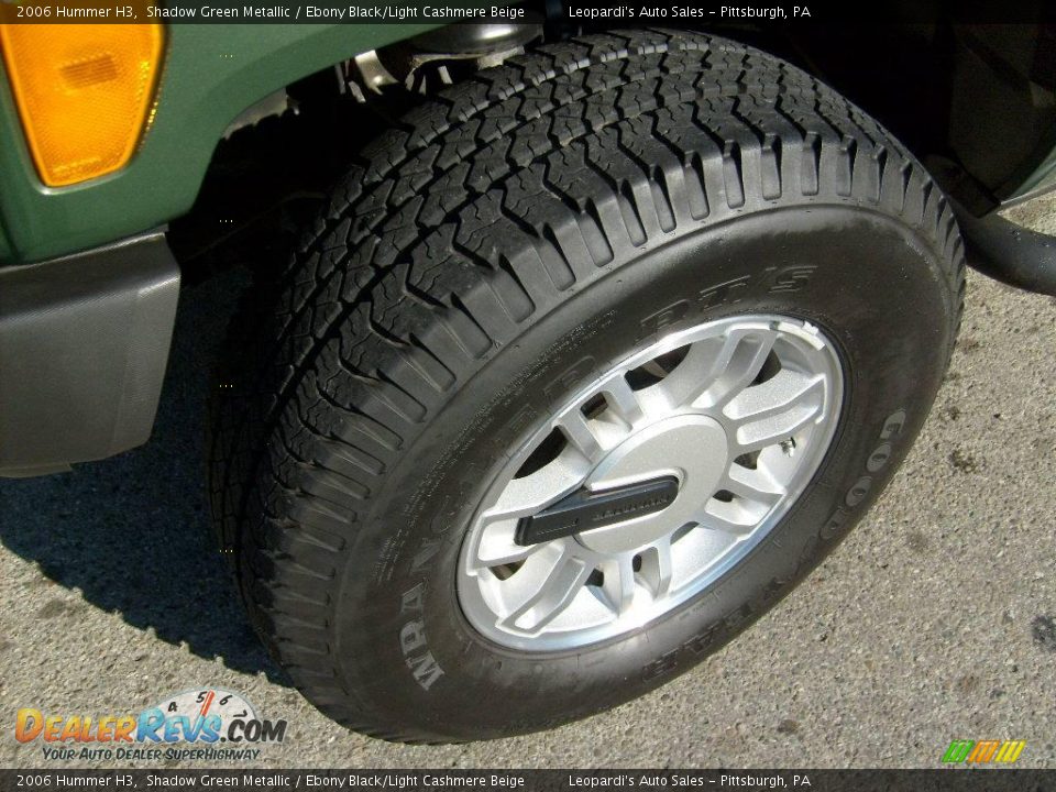 2006 Hummer H3 Shadow Green Metallic / Ebony Black/Light Cashmere Beige Photo #8