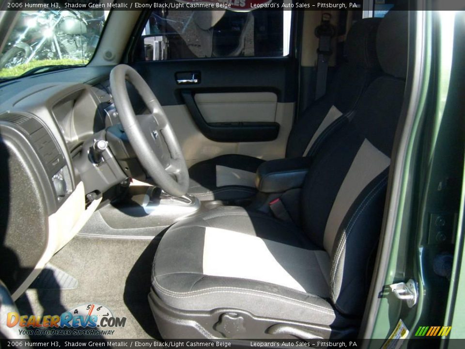 2006 Hummer H3 Shadow Green Metallic / Ebony Black/Light Cashmere Beige Photo #9