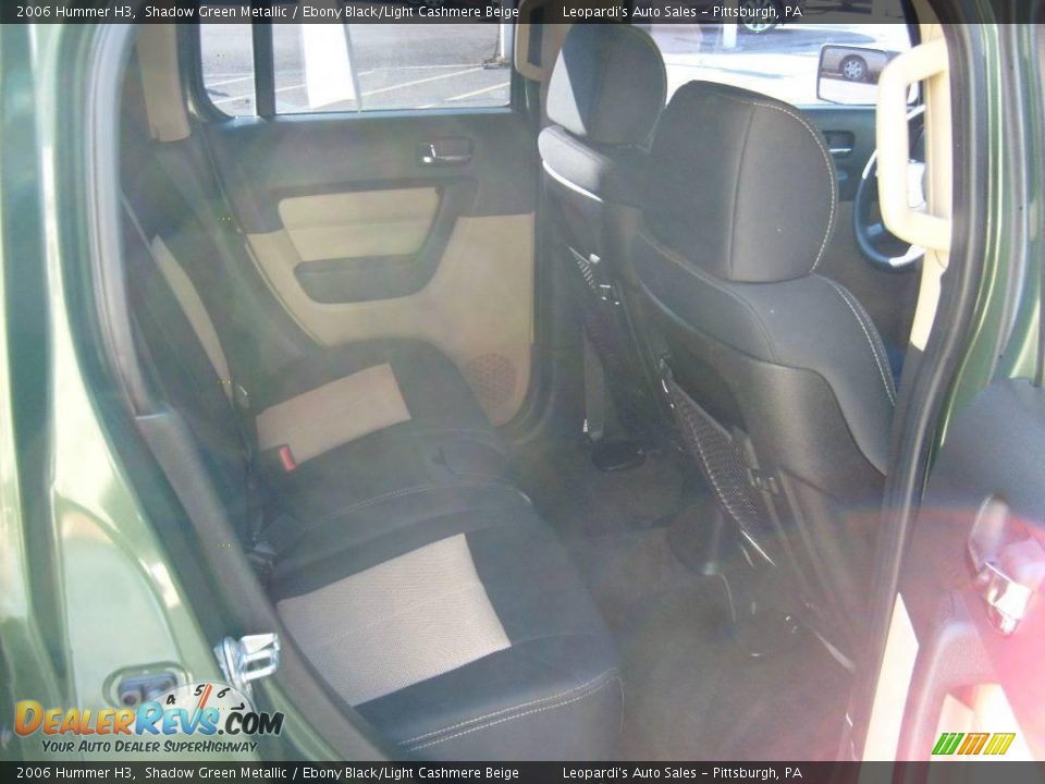 2006 Hummer H3 Shadow Green Metallic / Ebony Black/Light Cashmere Beige Photo #11
