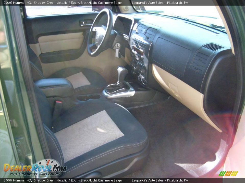 2006 Hummer H3 Shadow Green Metallic / Ebony Black/Light Cashmere Beige Photo #12