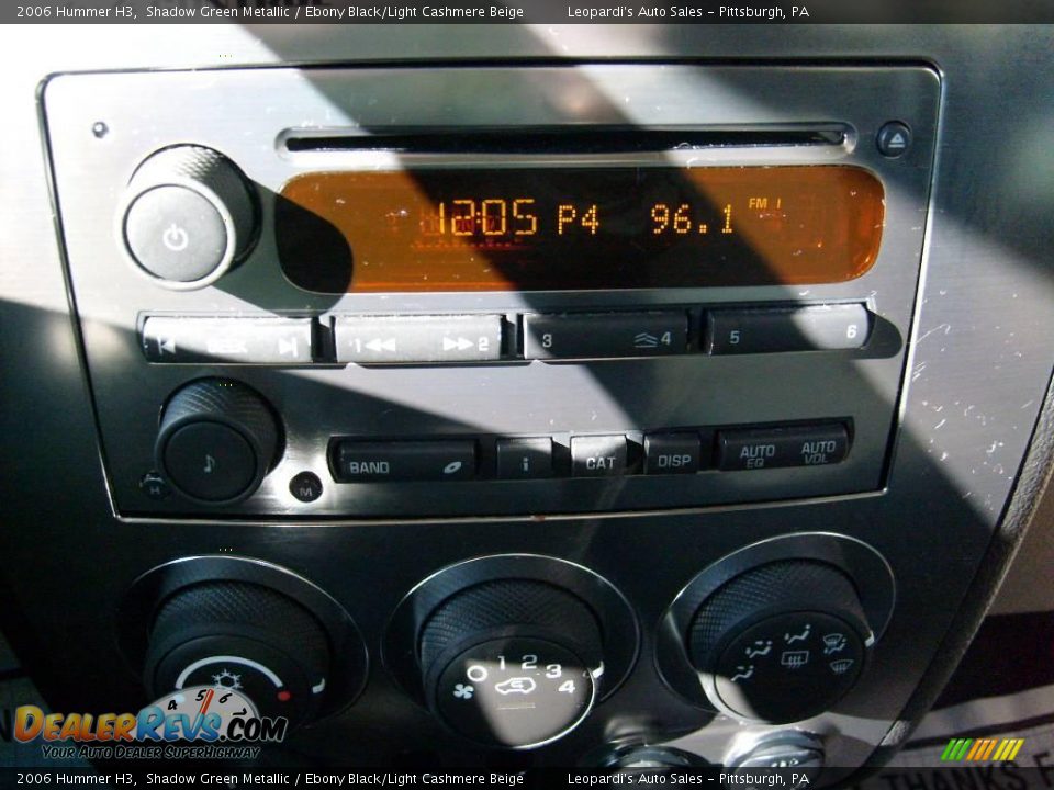 2006 Hummer H3 Shadow Green Metallic / Ebony Black/Light Cashmere Beige Photo #14