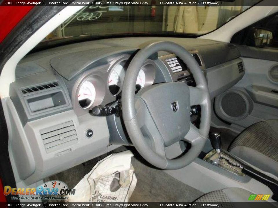 2008 Dodge Avenger SE Inferno Red Crystal Pearl / Dark Slate Gray/Light Slate Gray Photo #3