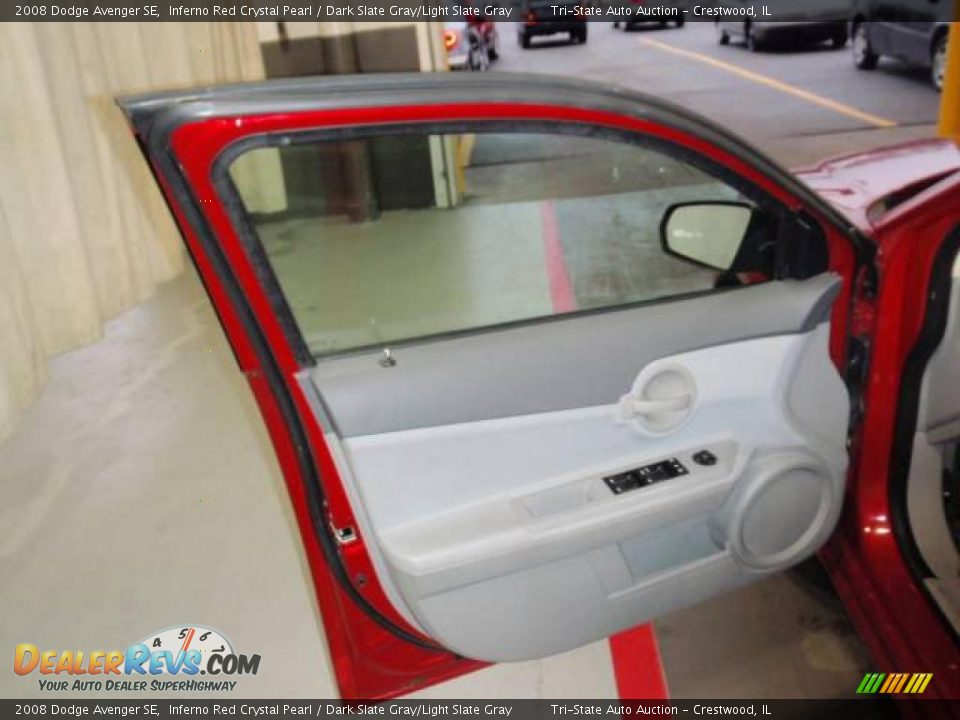 2008 Dodge Avenger SE Inferno Red Crystal Pearl / Dark Slate Gray/Light Slate Gray Photo #4
