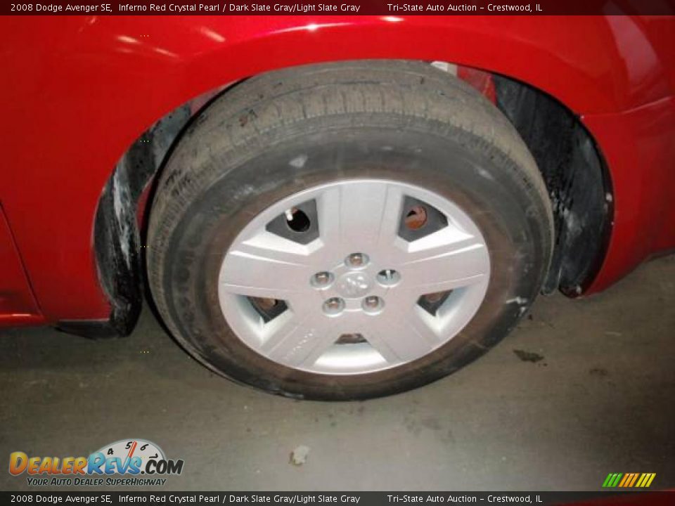 2008 Dodge Avenger SE Inferno Red Crystal Pearl / Dark Slate Gray/Light Slate Gray Photo #9