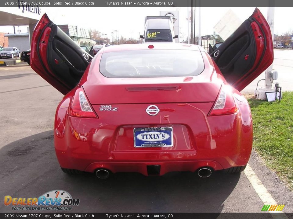 2009 Nissan 370Z Coupe Solid Red / Black Cloth Photo #5