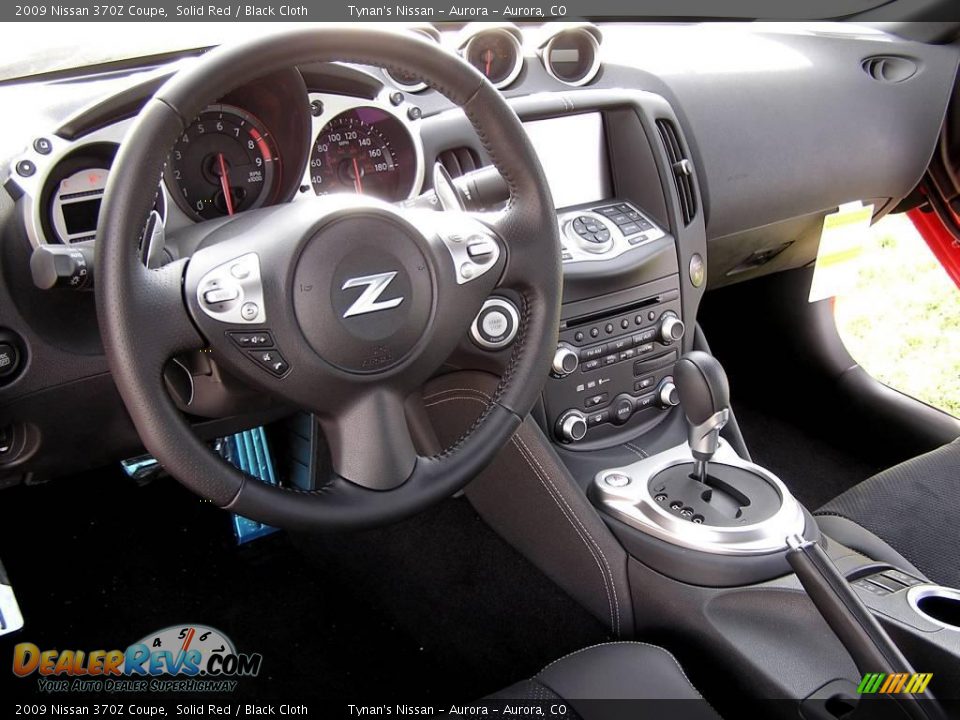 2009 Nissan 370Z Coupe Solid Red / Black Cloth Photo #8