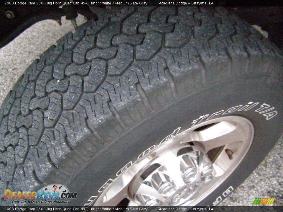 2008 Dodge Ram 2500 Big Horn Quad Cab 4x4 Bright White / Medium Slate Gray Photo #12
