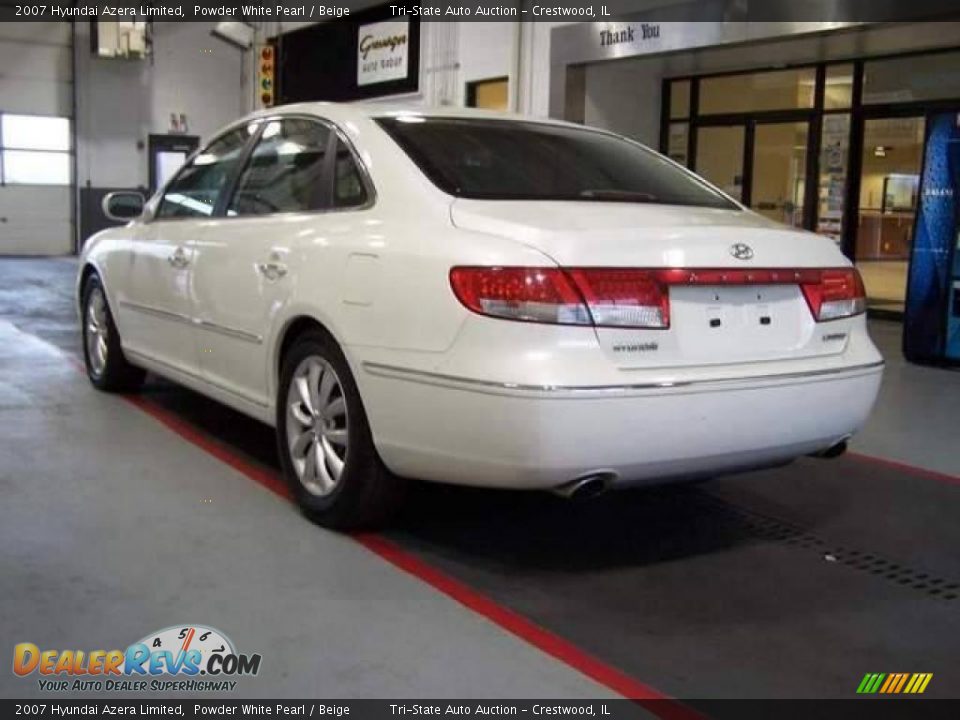 2007 Hyundai Azera Limited Powder White Pearl / Beige Photo #5