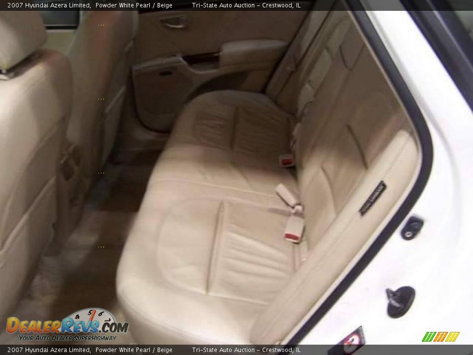 2007 Hyundai Azera Limited Powder White Pearl / Beige Photo #8