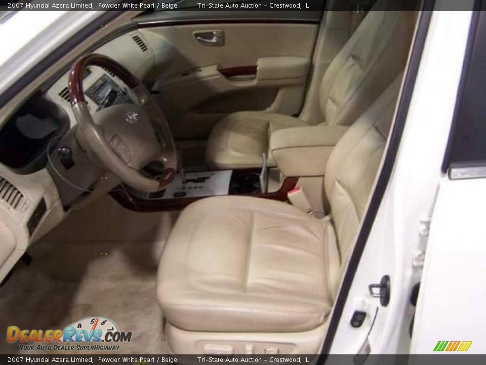 2007 Hyundai Azera Limited Powder White Pearl / Beige Photo #15
