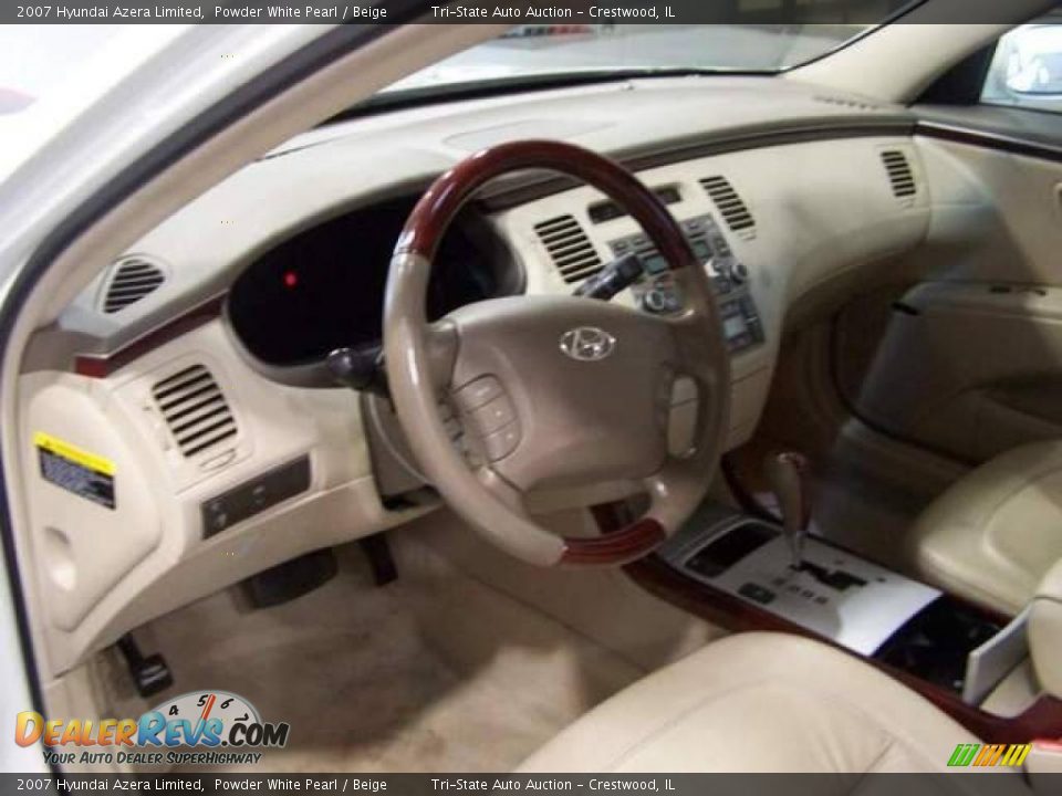2007 Hyundai Azera Limited Powder White Pearl / Beige Photo #20