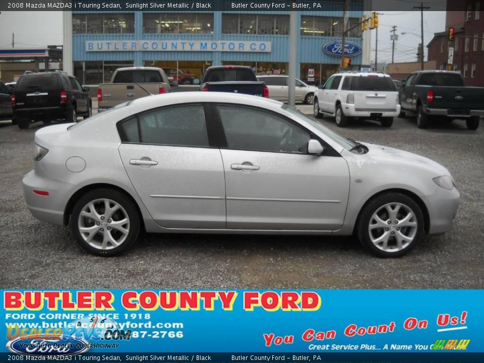2008 Mazda MAZDA3 i Touring Sedan Sunlight Silver Metallic / Black Photo #1