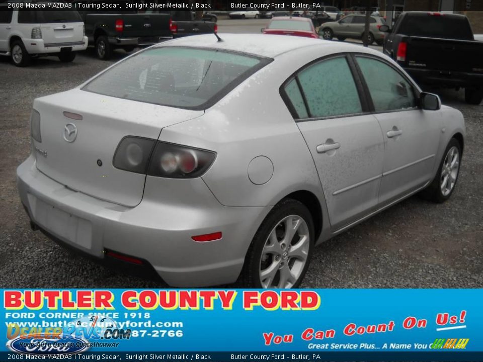 2008 Mazda MAZDA3 i Touring Sedan Sunlight Silver Metallic / Black Photo #2