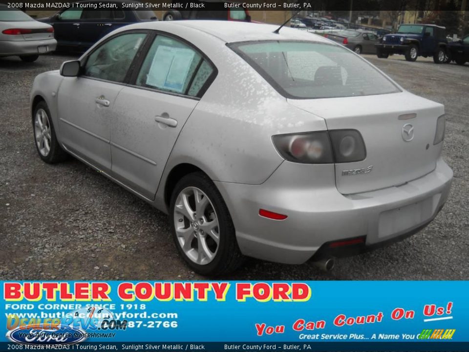 2008 Mazda MAZDA3 i Touring Sedan Sunlight Silver Metallic / Black Photo #4
