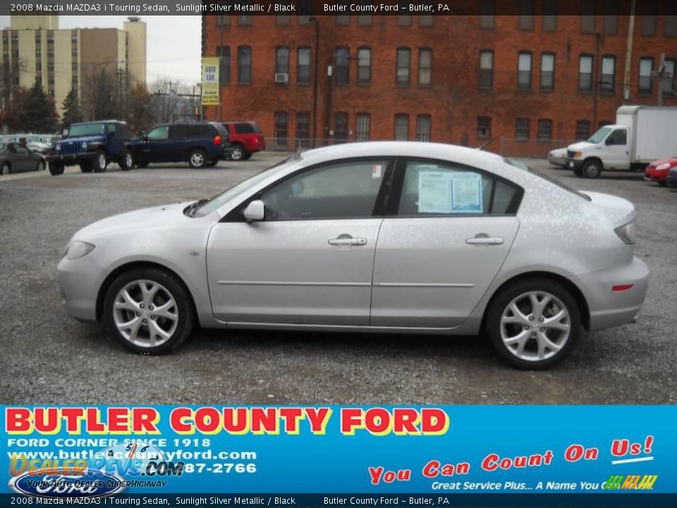 2008 Mazda MAZDA3 i Touring Sedan Sunlight Silver Metallic / Black Photo #5