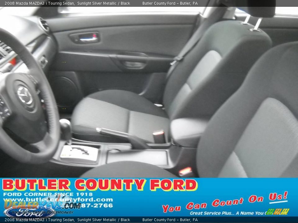 2008 Mazda MAZDA3 i Touring Sedan Sunlight Silver Metallic / Black Photo #8