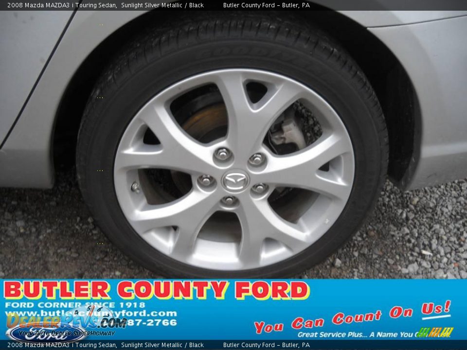 2008 Mazda MAZDA3 i Touring Sedan Sunlight Silver Metallic / Black Photo #14