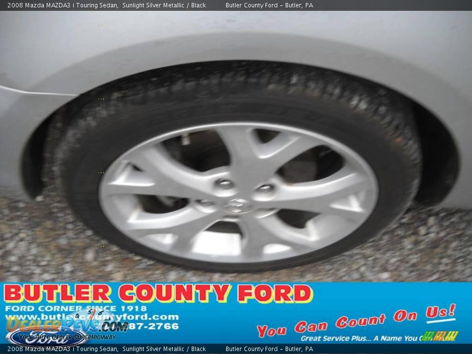 2008 Mazda MAZDA3 i Touring Sedan Sunlight Silver Metallic / Black Photo #16