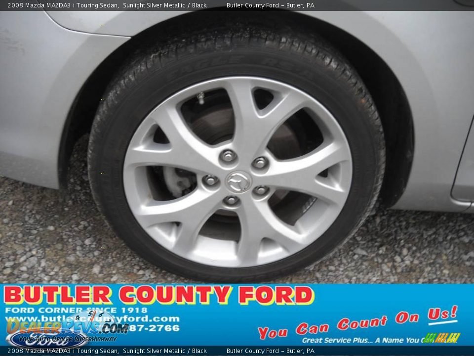 2008 Mazda MAZDA3 i Touring Sedan Sunlight Silver Metallic / Black Photo #17