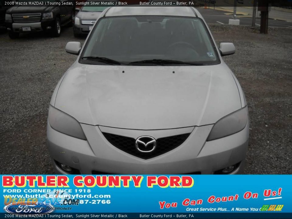 2008 Mazda MAZDA3 i Touring Sedan Sunlight Silver Metallic / Black Photo #19
