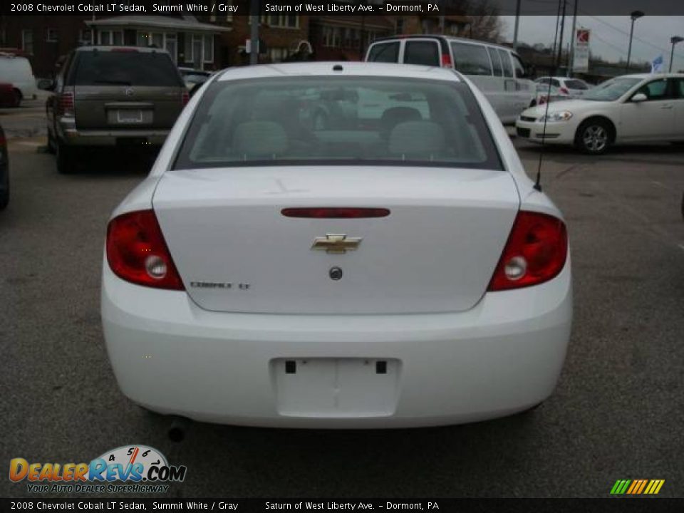 2008 Chevrolet Cobalt LT Sedan Summit White / Gray Photo #3