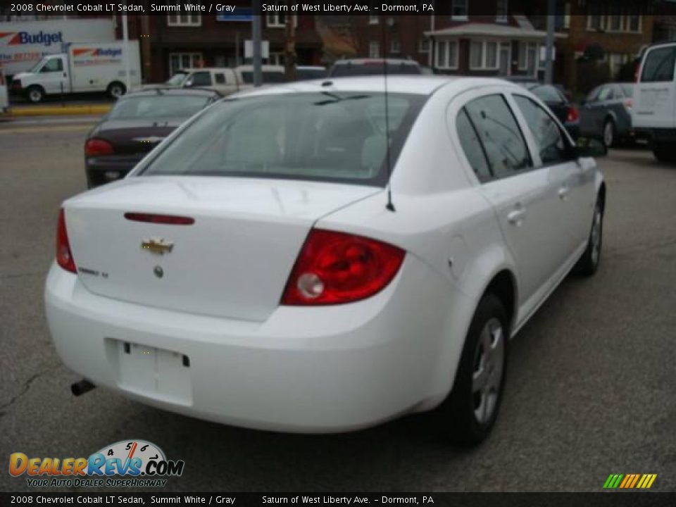 2008 Chevrolet Cobalt LT Sedan Summit White / Gray Photo #4