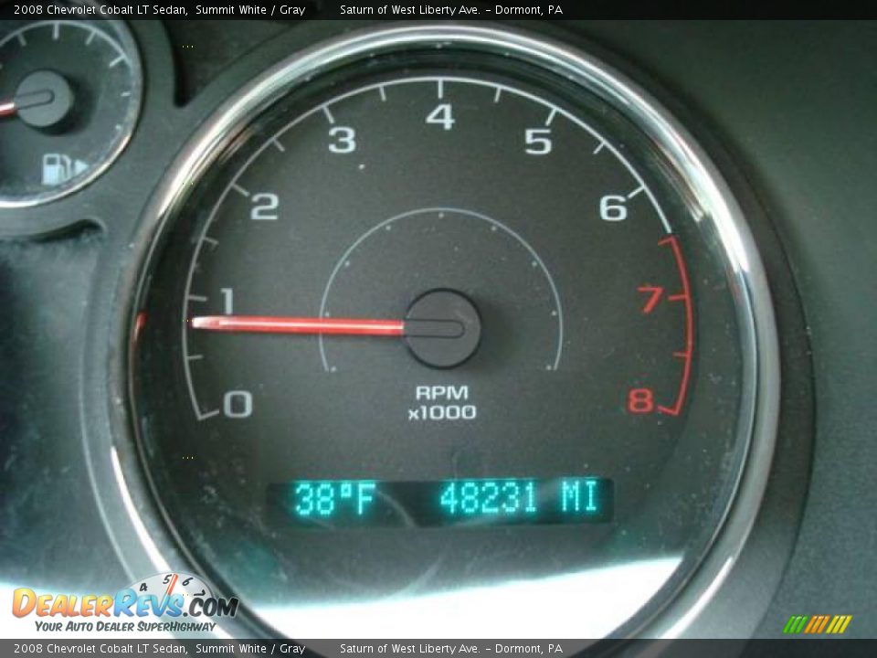 2008 Chevrolet Cobalt LT Sedan Summit White / Gray Photo #15