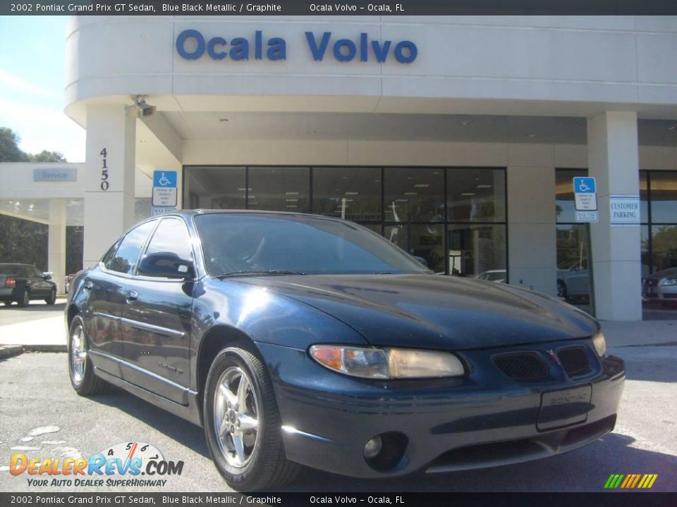 2002 Pontiac Grand Prix GT Sedan Blue Black Metallic / Graphite Photo #1