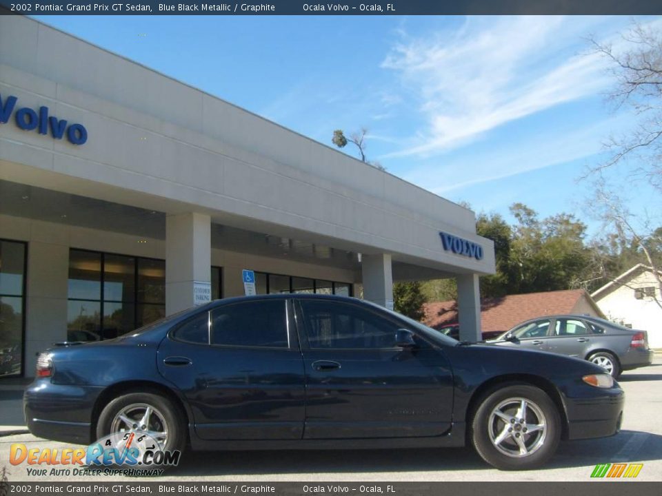 2002 Pontiac Grand Prix GT Sedan Blue Black Metallic / Graphite Photo #2