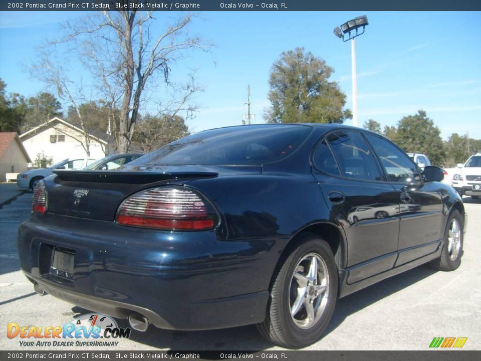 2002 Pontiac Grand Prix GT Sedan Blue Black Metallic / Graphite Photo #3