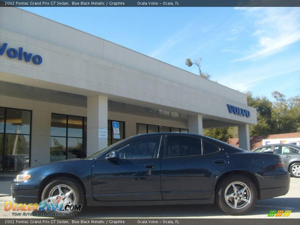 2002 Pontiac Grand Prix GT Sedan Blue Black Metallic / Graphite Photo #6