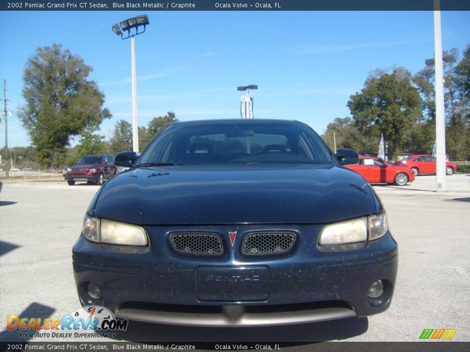 2002 Pontiac Grand Prix GT Sedan Blue Black Metallic / Graphite Photo #9