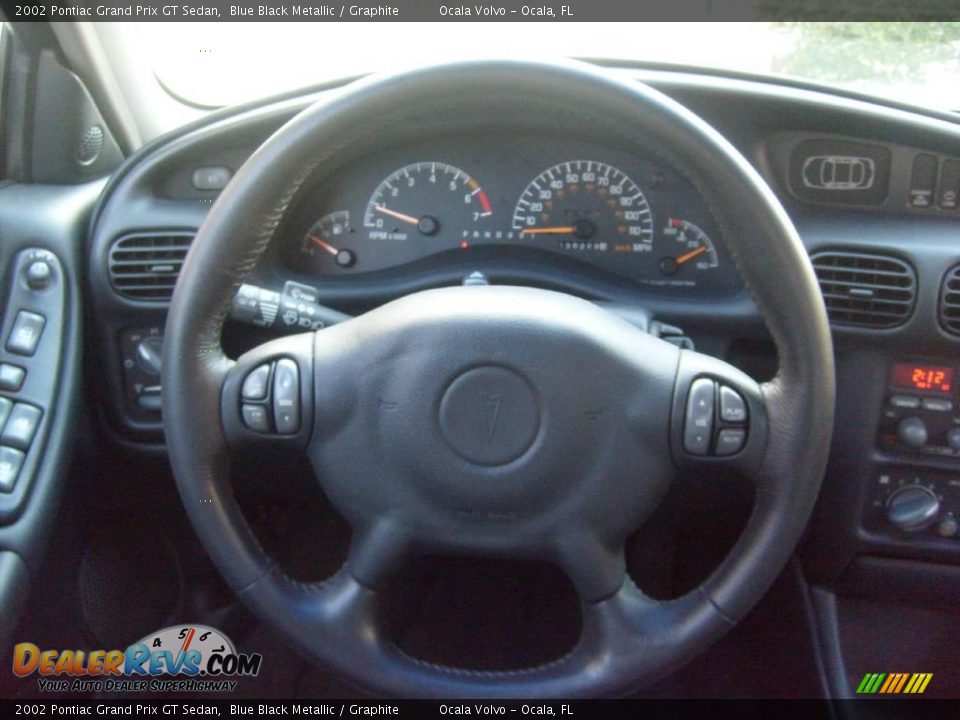 2002 Pontiac Grand Prix GT Sedan Blue Black Metallic / Graphite Photo #20