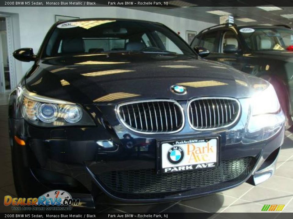 2008 BMW M5 Sedan Monaco Blue Metallic / Black Photo #2