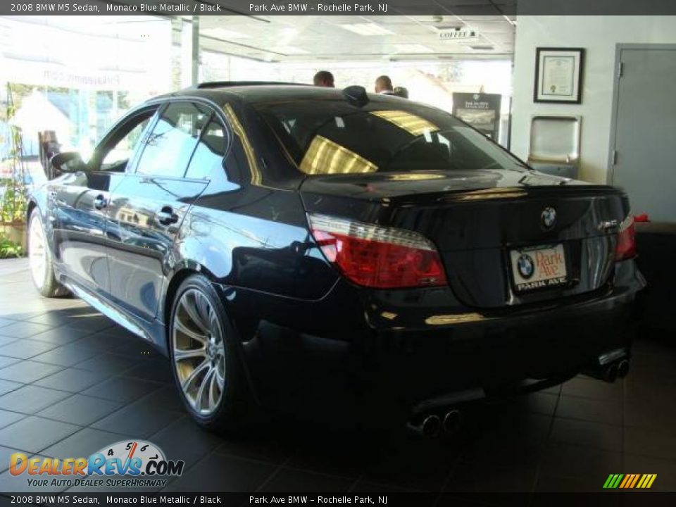 2008 BMW M5 Sedan Monaco Blue Metallic / Black Photo #3