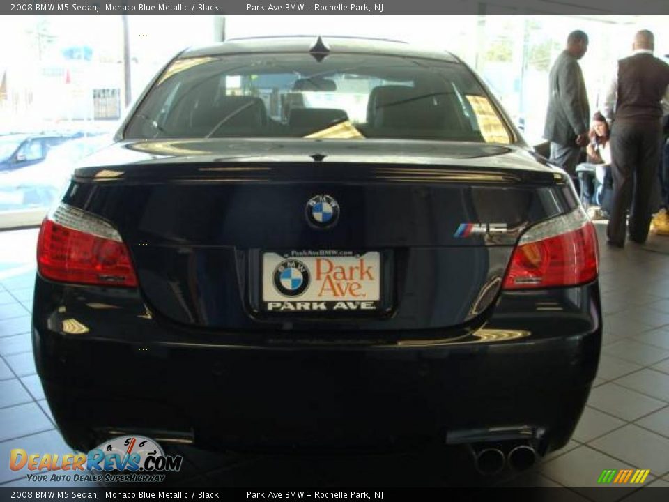 2008 BMW M5 Sedan Monaco Blue Metallic / Black Photo #4