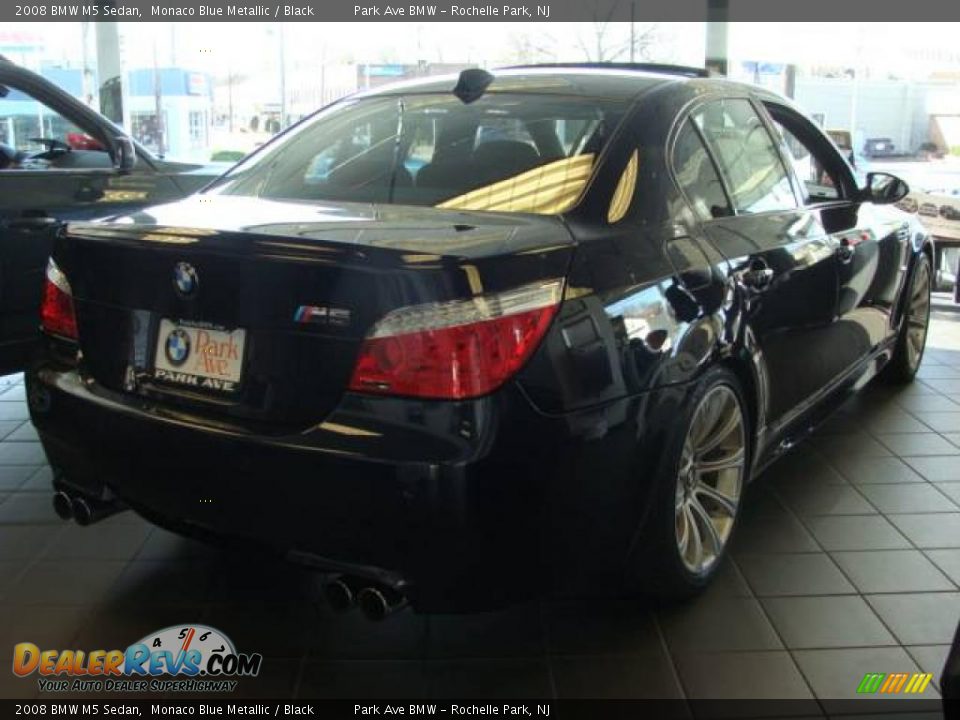 2008 BMW M5 Sedan Monaco Blue Metallic / Black Photo #5