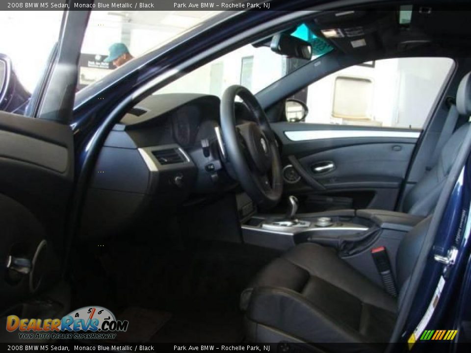 2008 BMW M5 Sedan Monaco Blue Metallic / Black Photo #7
