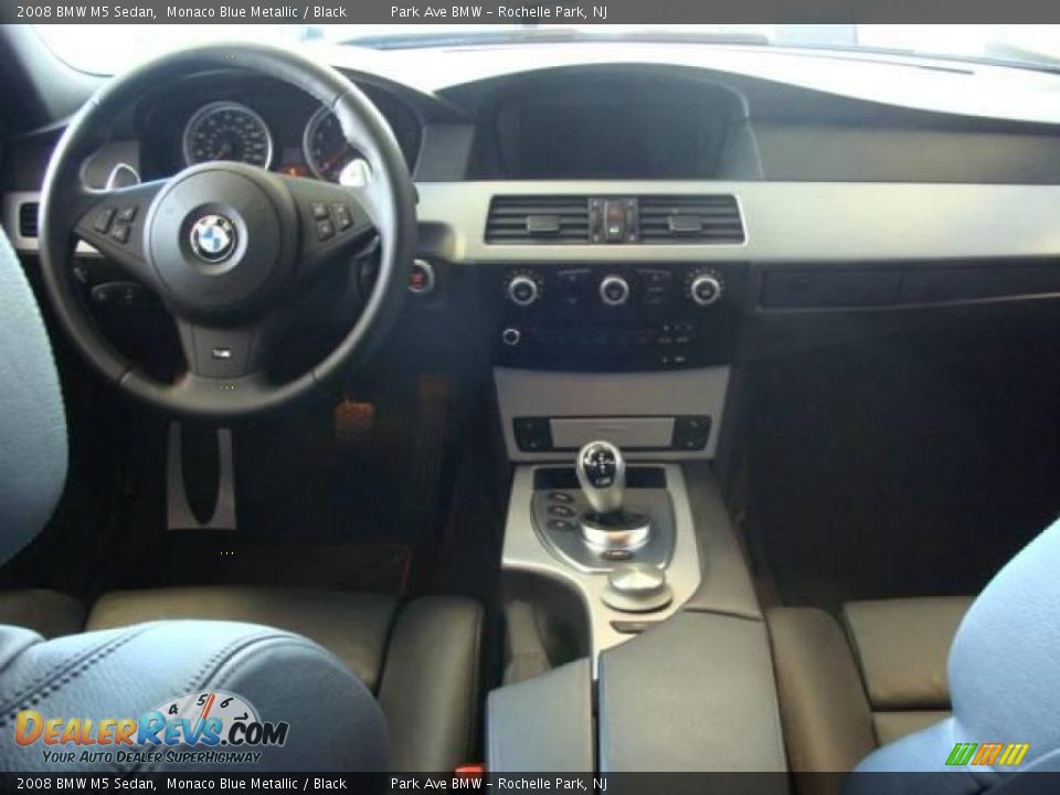 2008 BMW M5 Sedan Monaco Blue Metallic / Black Photo #9