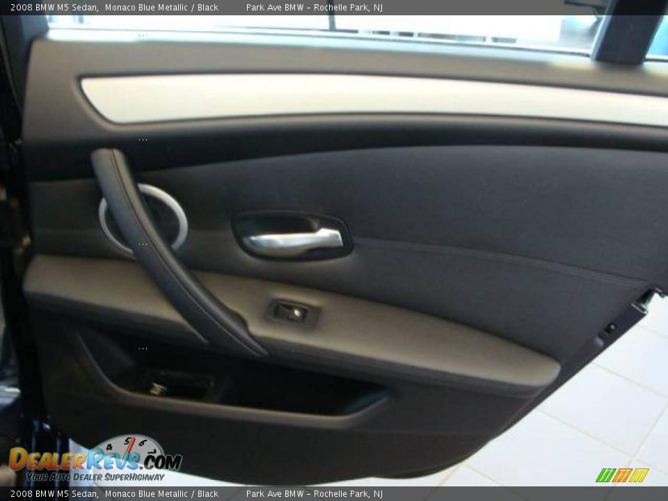 2008 BMW M5 Sedan Monaco Blue Metallic / Black Photo #16