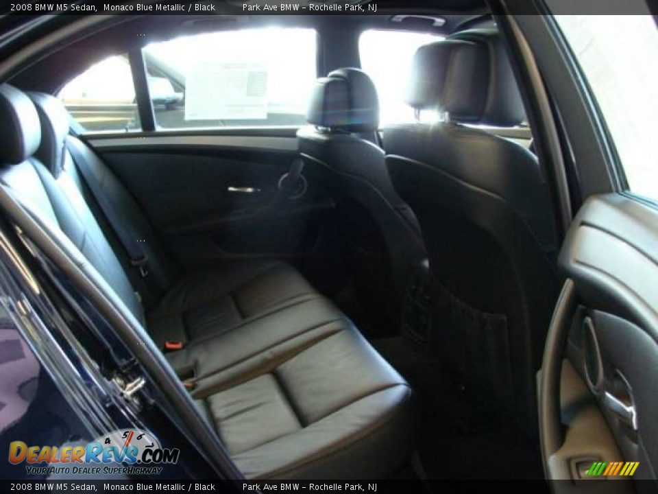 2008 BMW M5 Sedan Monaco Blue Metallic / Black Photo #17