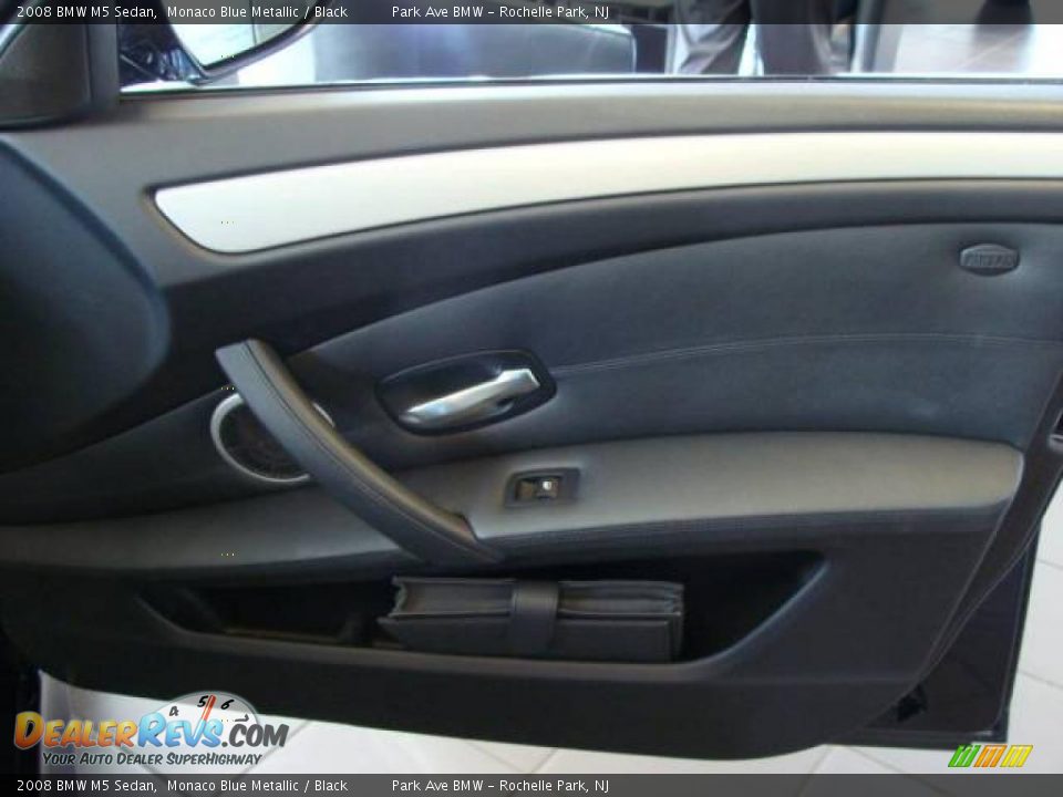 2008 BMW M5 Sedan Monaco Blue Metallic / Black Photo #18