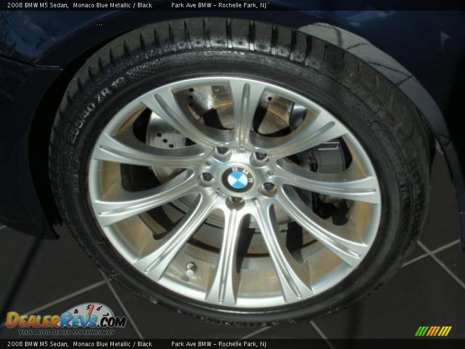 2008 BMW M5 Sedan Monaco Blue Metallic / Black Photo #21