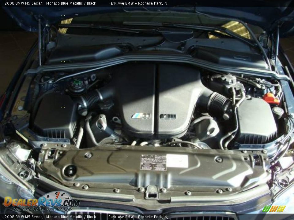 2008 BMW M5 Sedan Monaco Blue Metallic / Black Photo #22