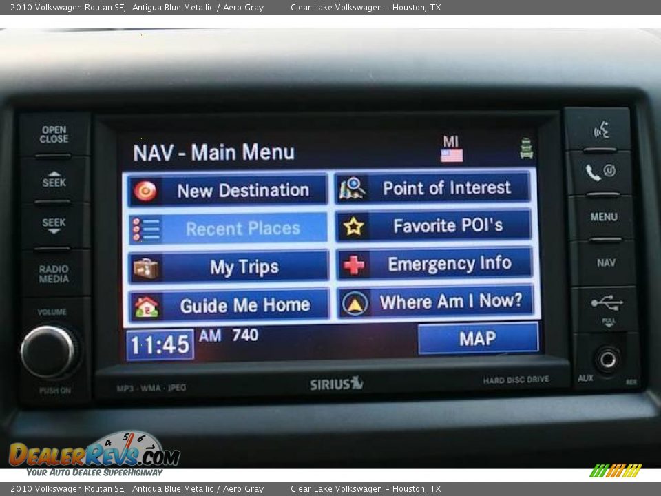 2010 Volkswagen Routan SE Antigua Blue Metallic / Aero Gray Photo #9