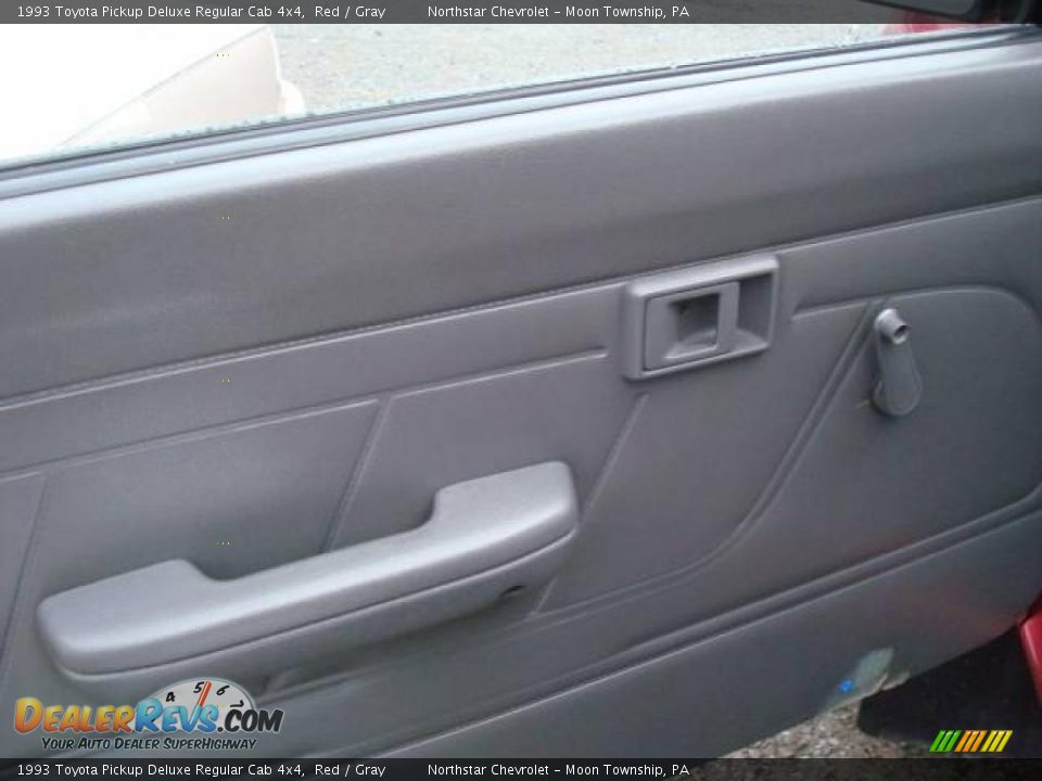 1993 Toyota Pickup Deluxe Regular Cab 4x4 Red / Gray Photo #11