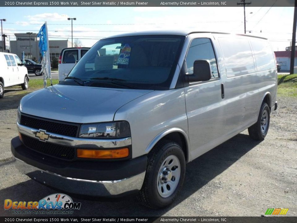 2010 Chevrolet Express 1500 Work Van Sheer Silver Metallic / Medium Pewter Photo #1