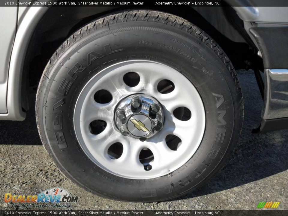 2010 Chevrolet Express 1500 Work Van Sheer Silver Metallic / Medium Pewter Photo #23